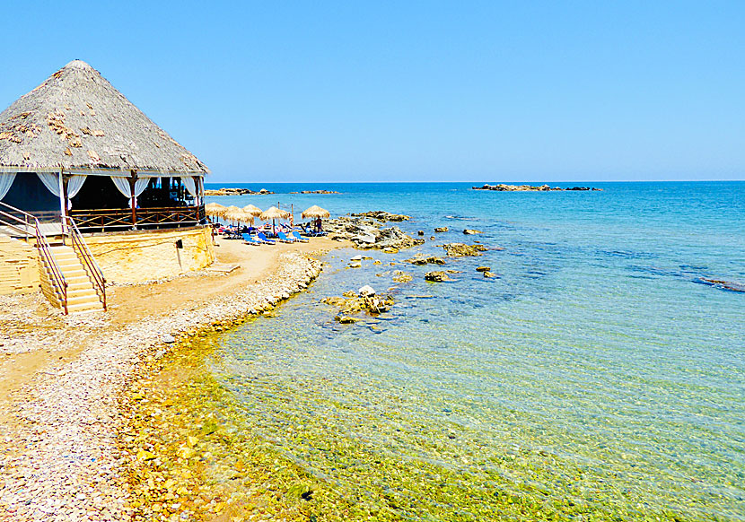 Kalamaki beach in Crete.