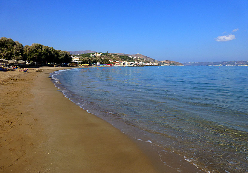 Kalives beach in Crete.