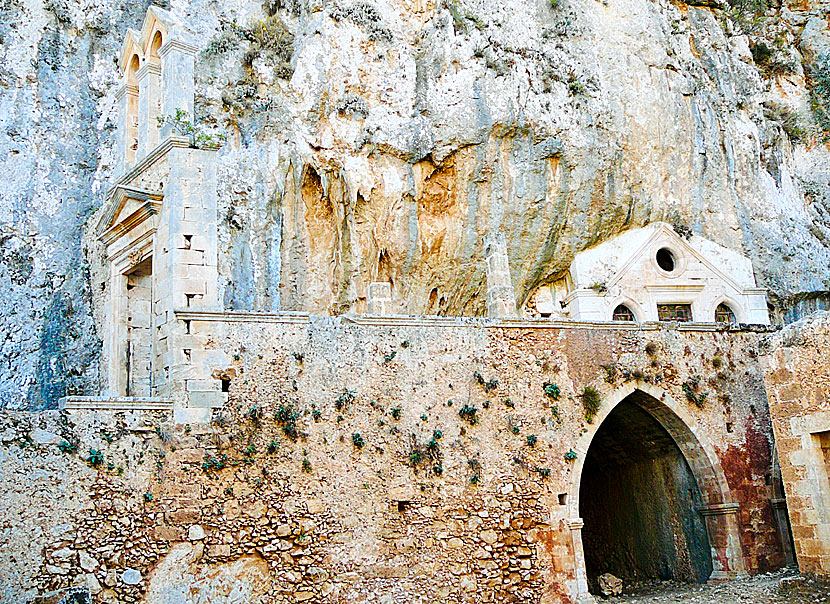 The mythological monastery of Katholiko on the Akrotiri peninsula.