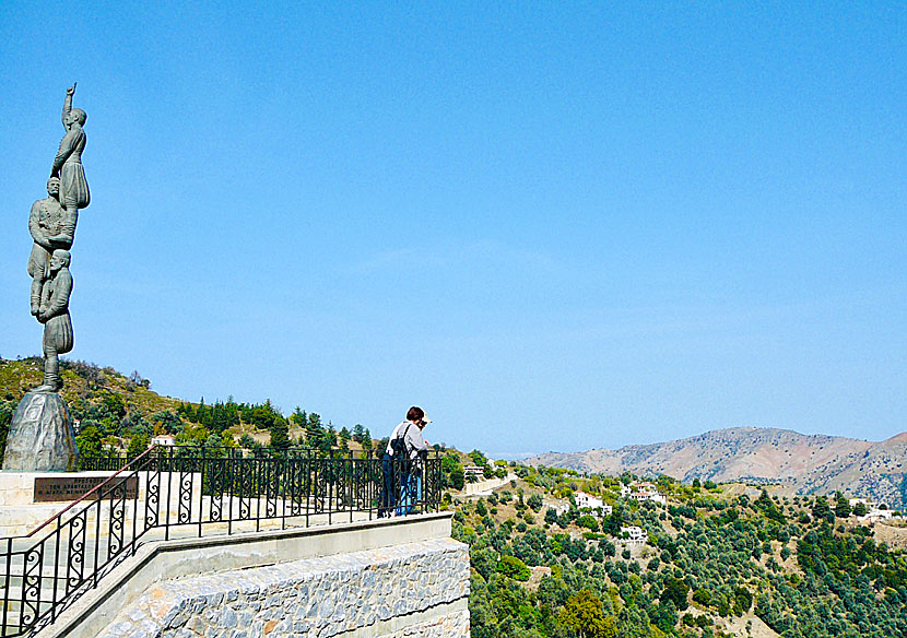 The beautiful view of the village of Lakki south of Chania in Crete.