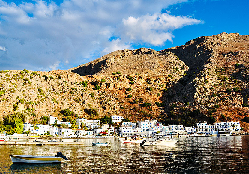 The port of the car-free village of Loutro.