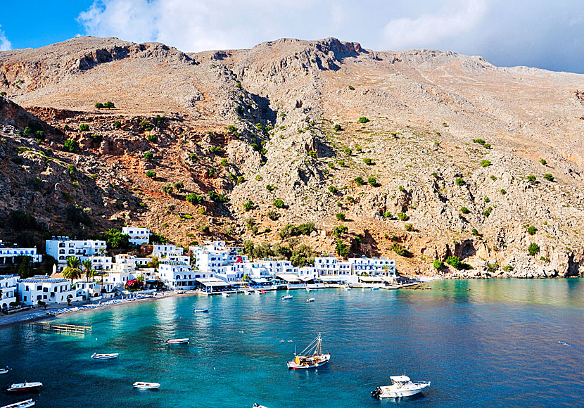 The village of Loutro in southern Crete.