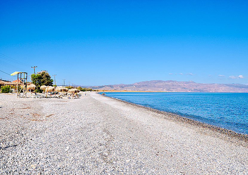 The best beaches near Chania in Crete.  Maleme beach.