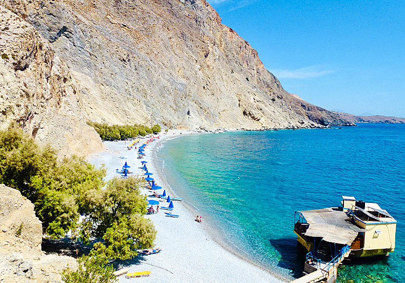 Sweetwater beach between Chora Sfakion and Loutro in Crete.