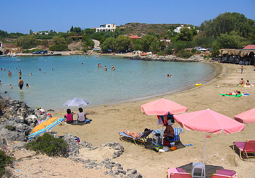 Tersanas beach in the Akrotiri peninsula east of Chania.