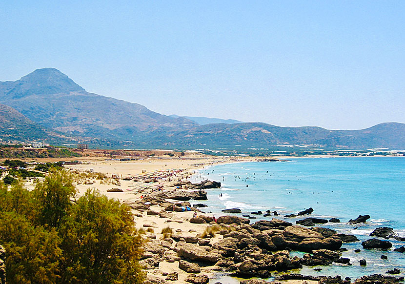 Falassarna beach in Crete.