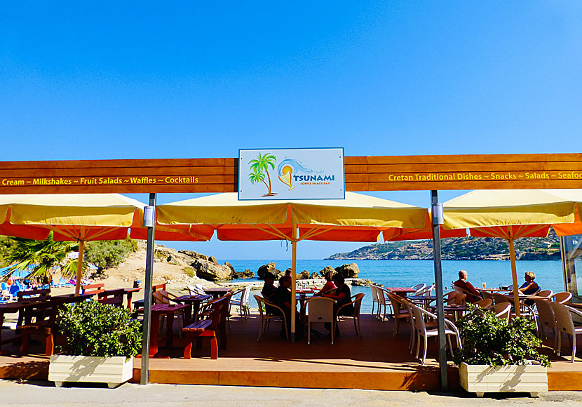 Taverna Tsunami in Almyrida in western Crete.