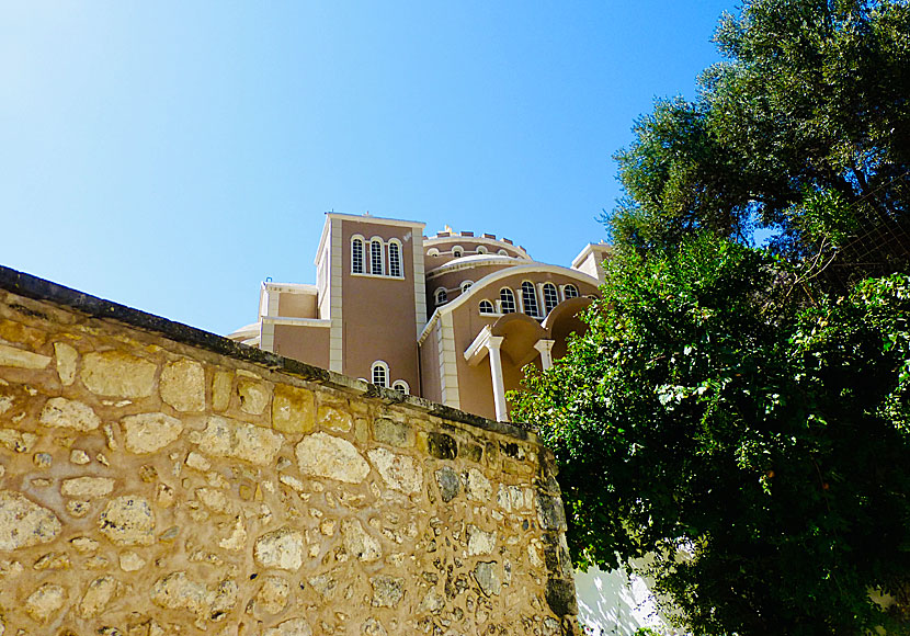 The magnificent church in the monastery of Agios Nikolaos in Zaros, Crete.