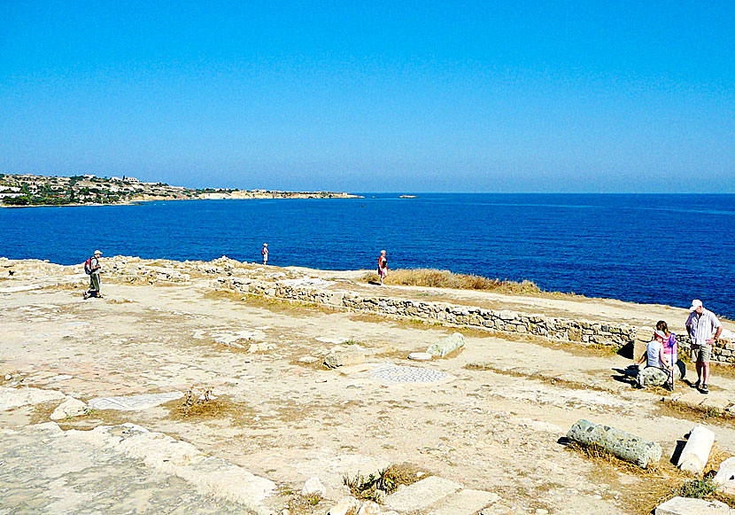 The ancient city with an old basilica in Hersonissos in Crete.