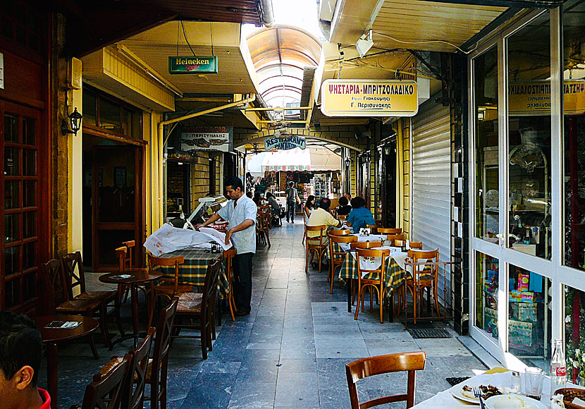 Restaurants in Heraklion. Crete.