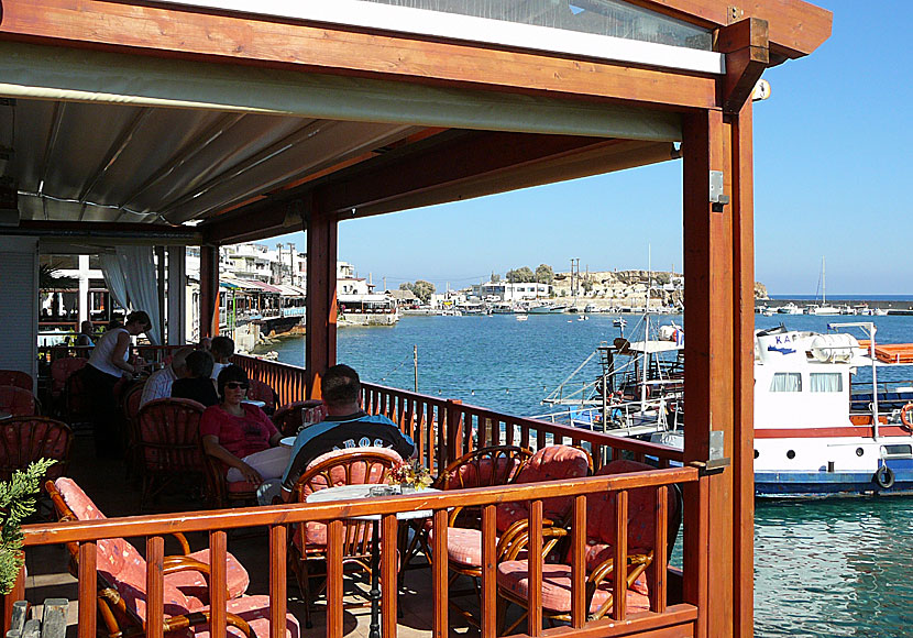 Tavernas and bars in Hersonissos. Crete.