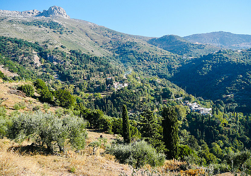 The villages of Kato Kera and Pano Kera along the road to the Lasithi Plateau in Crete.