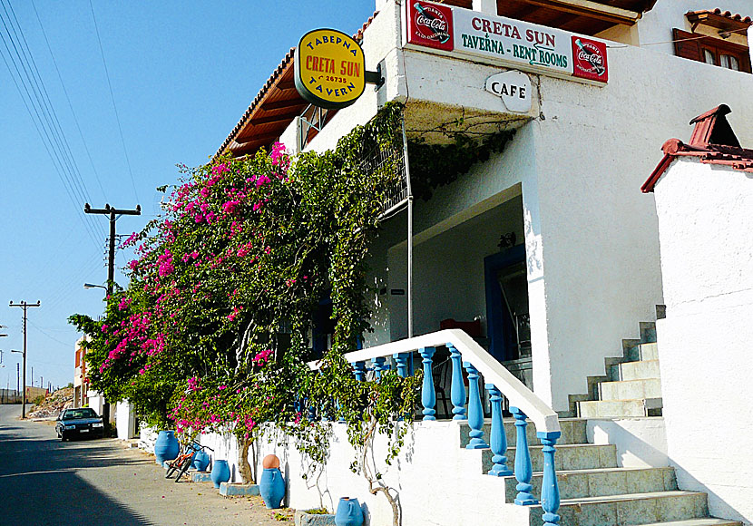 Taverna Creta Sun in Xerokambos is a very good restaurant and accommodation.