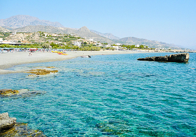Koutsounari beach between Ierapetra and Makrigialos in southeast Crete.