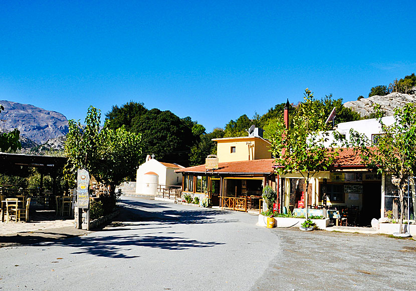 There are a couple of tavernas and cafes in the only village on the Katharo plateau.