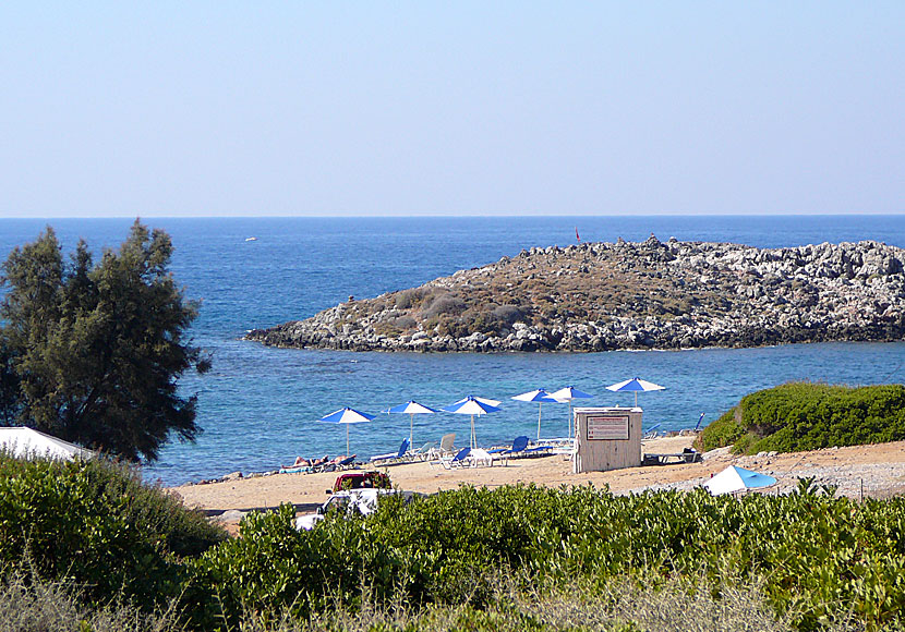 The beach of Sissi in Crete.