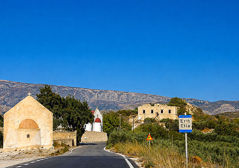 A car excursion to the abandoned village of Etia in eastern Crete.