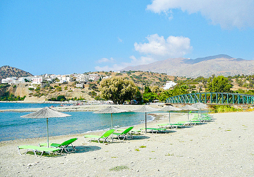 The beach of Agia Galini in Crete.
