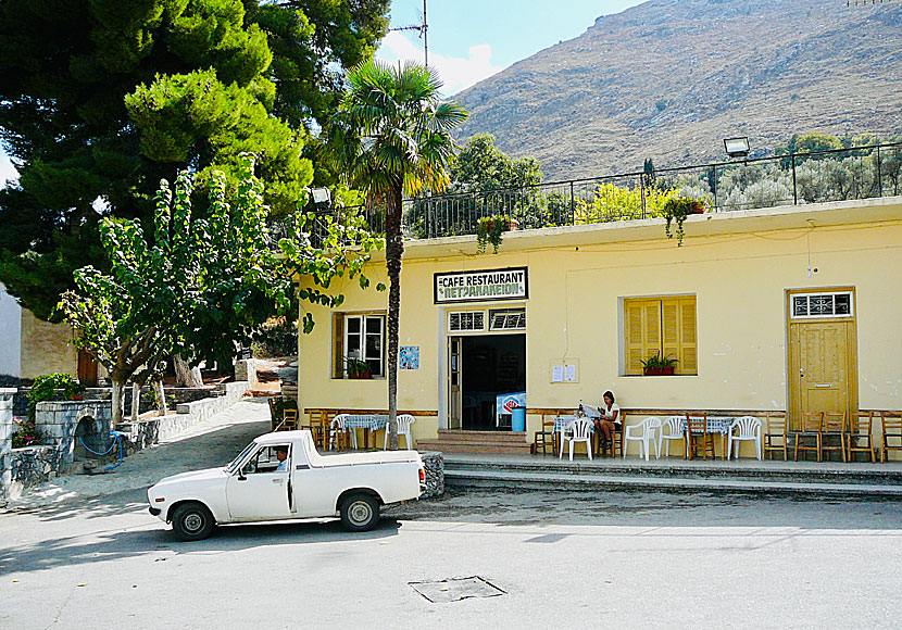 The taverna in the village of Amari that gave the valley its name. Crete.