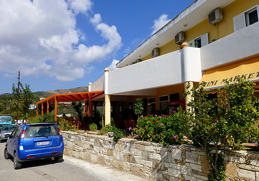 Taverna Iliomanolis in Kotsifou Gorge. Plakias.  Crete.