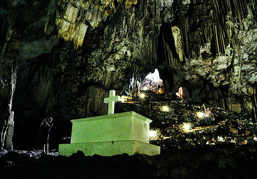 Melidoni cave east of Rethymnon in Crete.