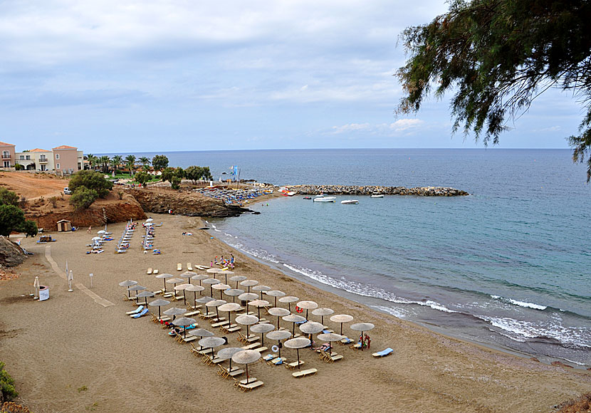 One of the beaches in Panormos. Crete.