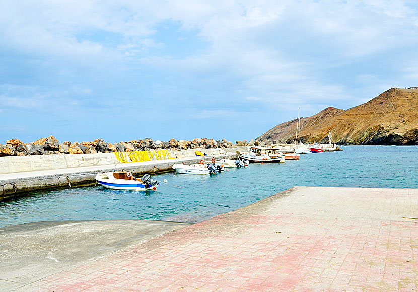 The port of Panormos in Crete.