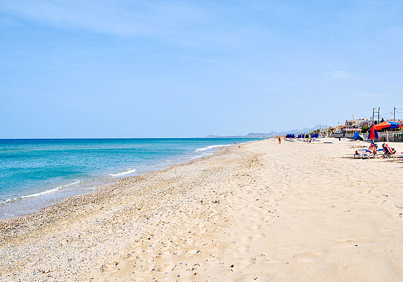 Platania beach in Rethymnon.