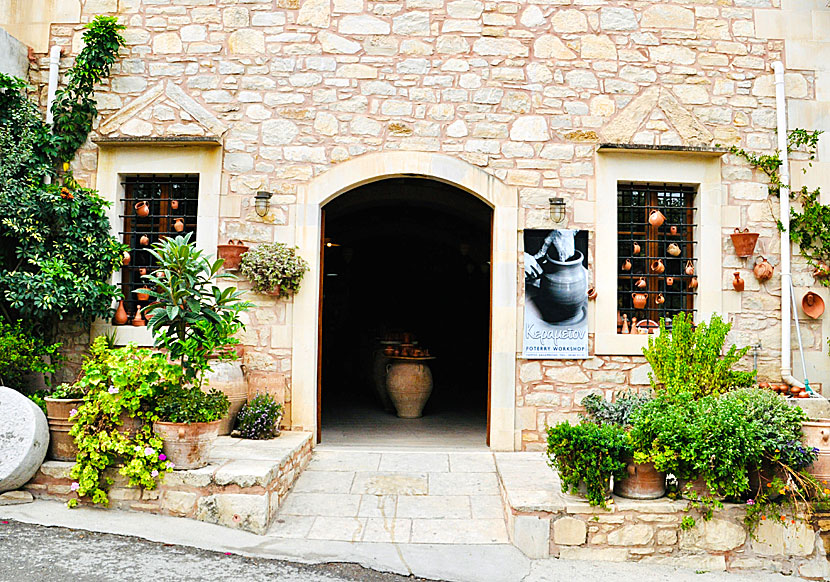 Ceramics in Margarites in Crete.