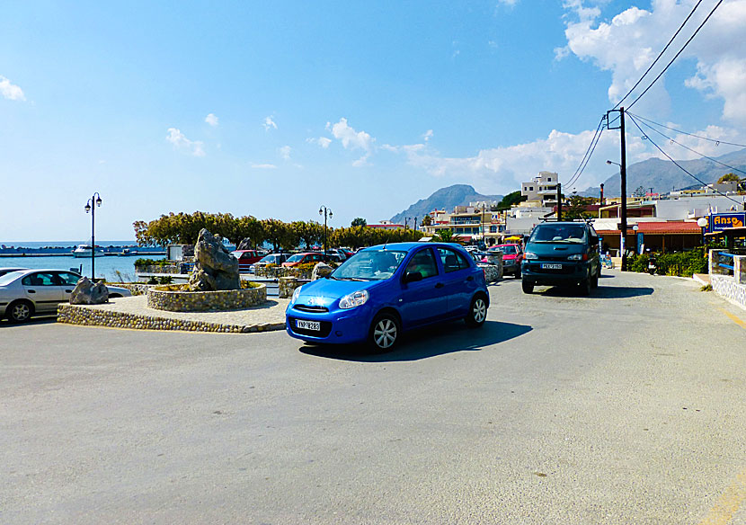 Rent a car in the village of Plakias in southern Crete