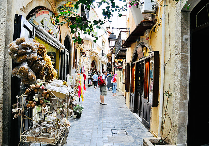 If you like shopping in exciting shops, you will love Crete and Rethymnon.