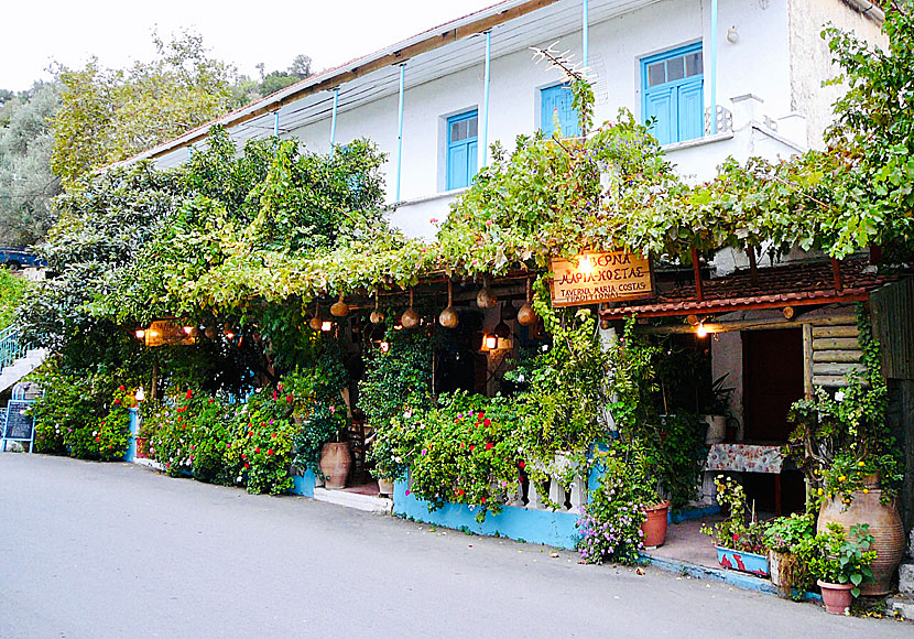 Taverna Maria & Kostas in Spili. Rethymnon. Crete.