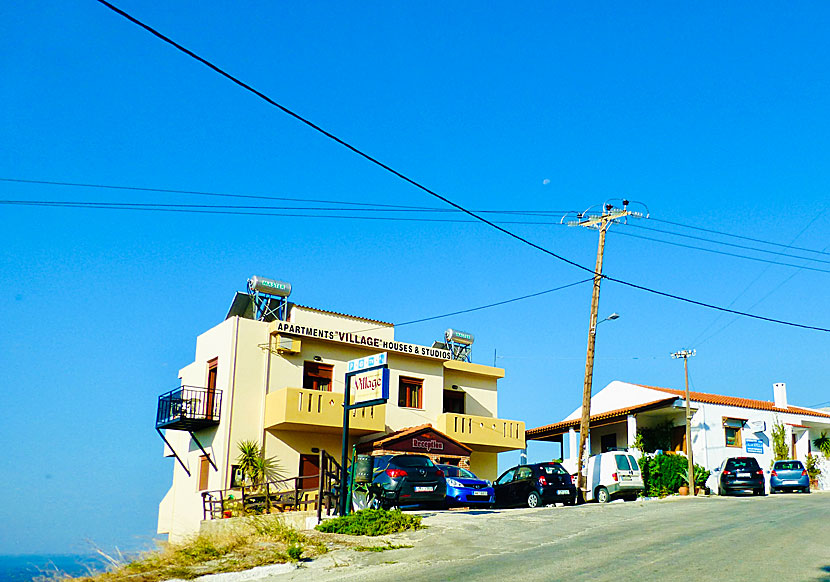 The Village Apartments in Mirthios have a fantastic view of the sea.