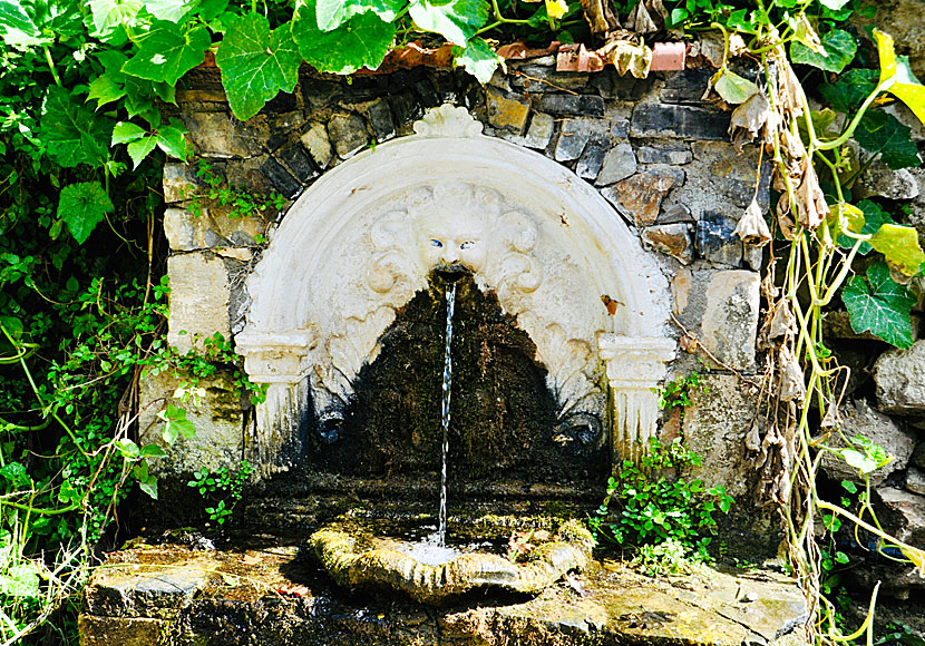 Wells with running drinking water in Argiroupolis on Crete.