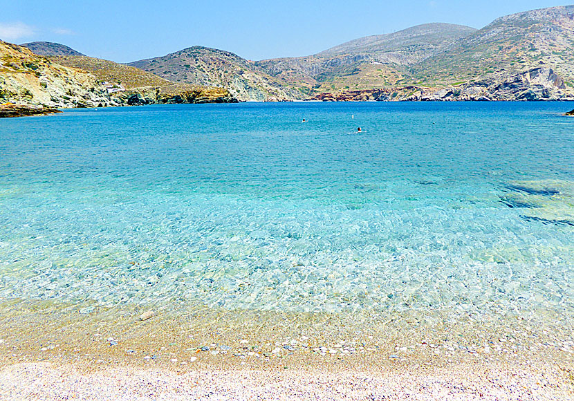 Don't miss the hike to Agios Nikolaos beach when you travel to Angali beach on Folegandros.