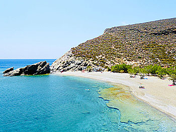 Agios Nikolaos beach on Folegandros. 