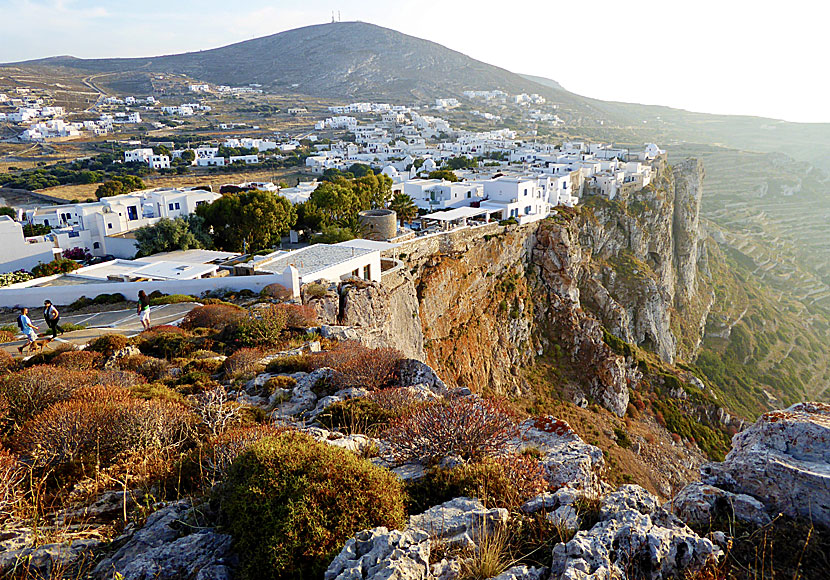 Chora seen from the Panagia Church in Folegandros.