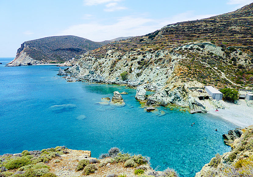 Hike to Galifos and Agios Nikolaos beach on Folegandros in Greece.