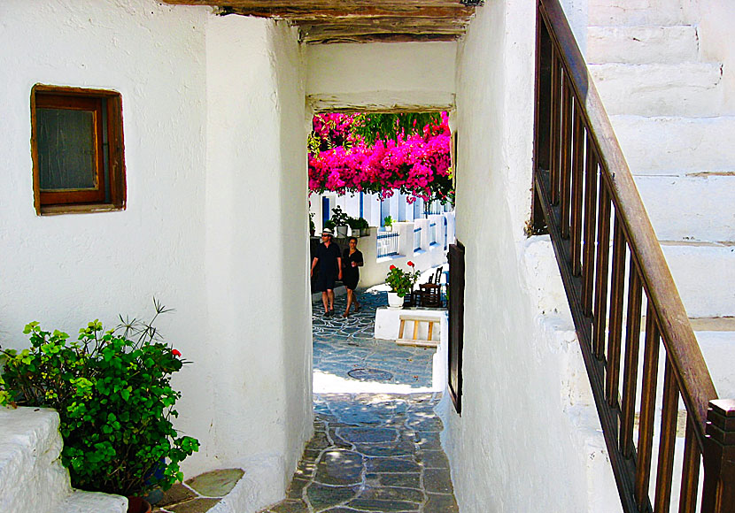 One of the entrances of Kastro in Folegandros.