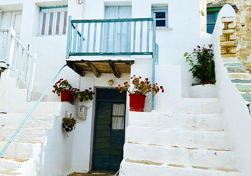 Cozy Kastro in Chora on Folegandros in the Cyclades.