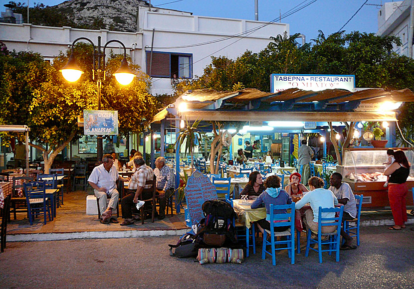 Miltos Taverna in Fourni.