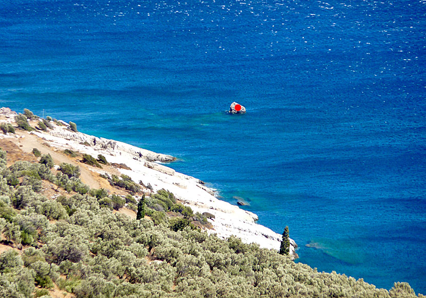 The stone that Icarus is said to have crashed on in Ikaria.