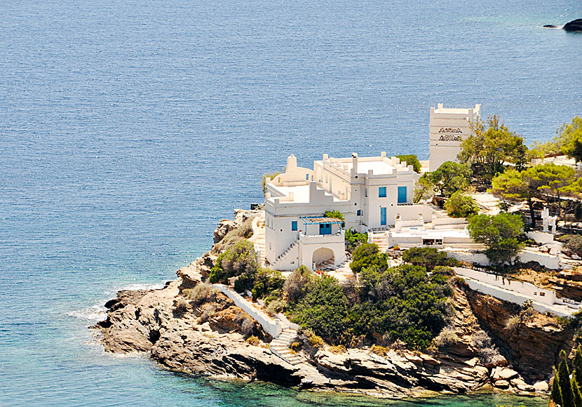 Cat Stevens house at Mylopotas beach on Ios.