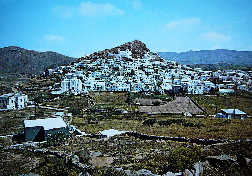 Chora on Ios in the Cyclades in the 1970s.