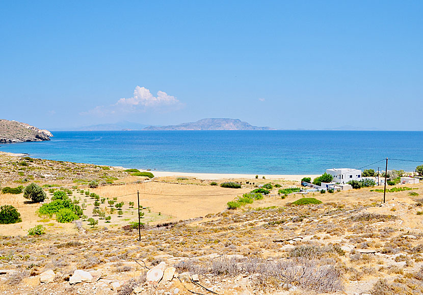 Psathi beach hotel on Ios in Greece.