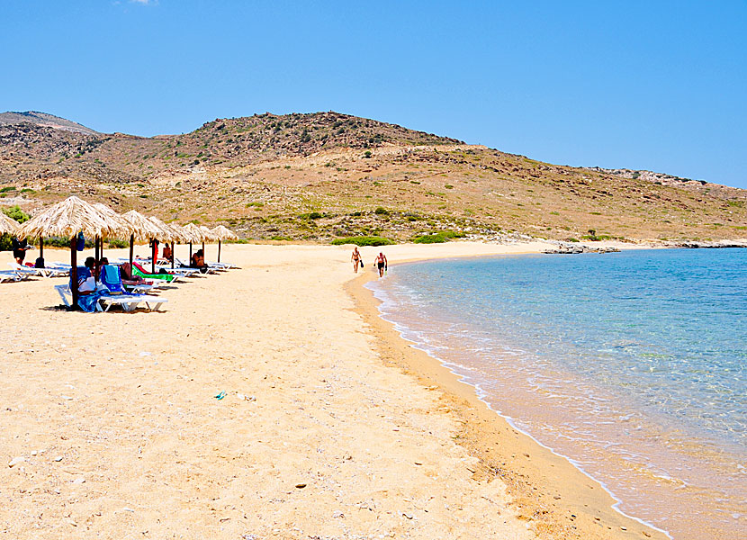 Psathi beach on Ios island in Greece.