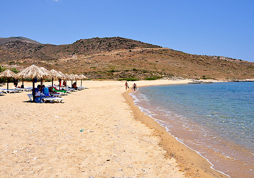 Psathi beach on Ios island in Greece.