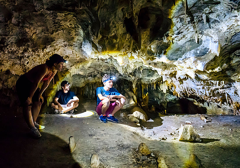 The cave where the church of Agios Ioannis is located.