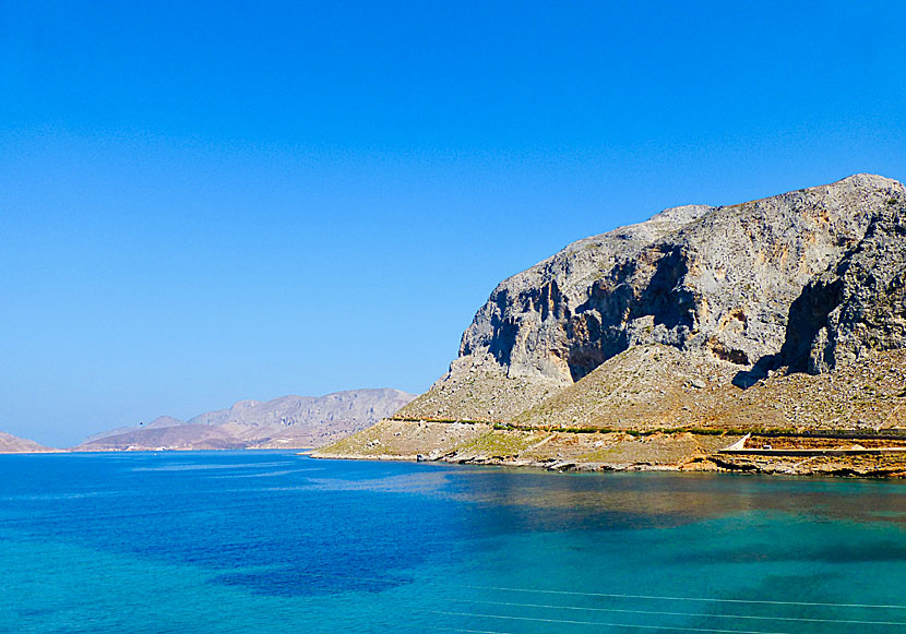 The road from Massouri to Emporios, via Arginonta in Kalymnos.