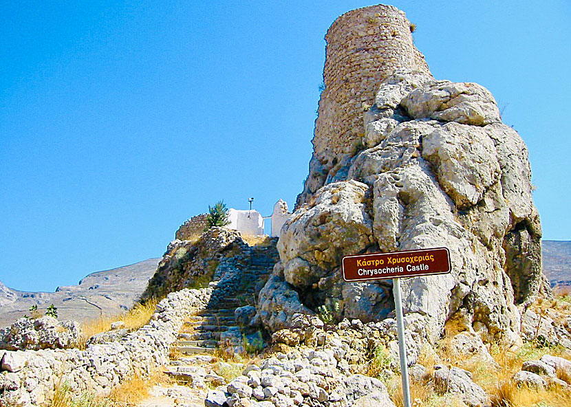 Chrysocheria Castle, or Pera Kastro on Kalymnos in Greece.